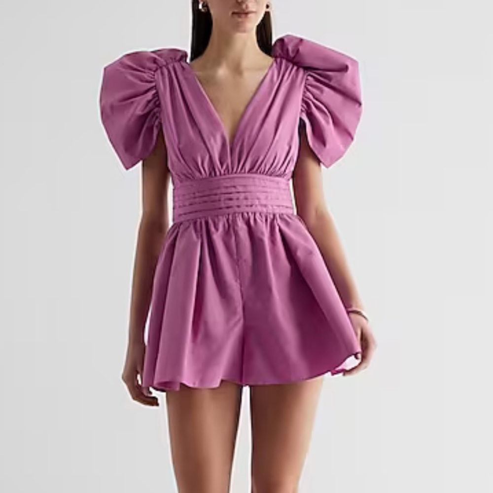 Express Ruffle Sleeve Romper